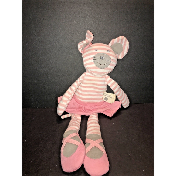 ORGANIC FARM BUDDIES Ballerina Mouse Baby Eco-friendly 13" PLUSH Stuffed Toy - Picture 1 of 5